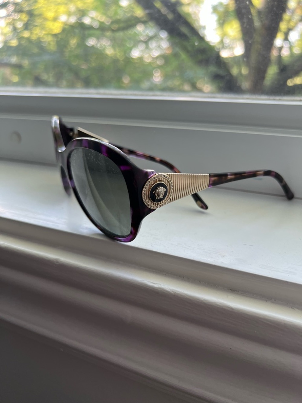 Versace Purple Tortoise Sunglasses